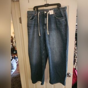 Marks & Spencer Blue Wide Leg Jeans